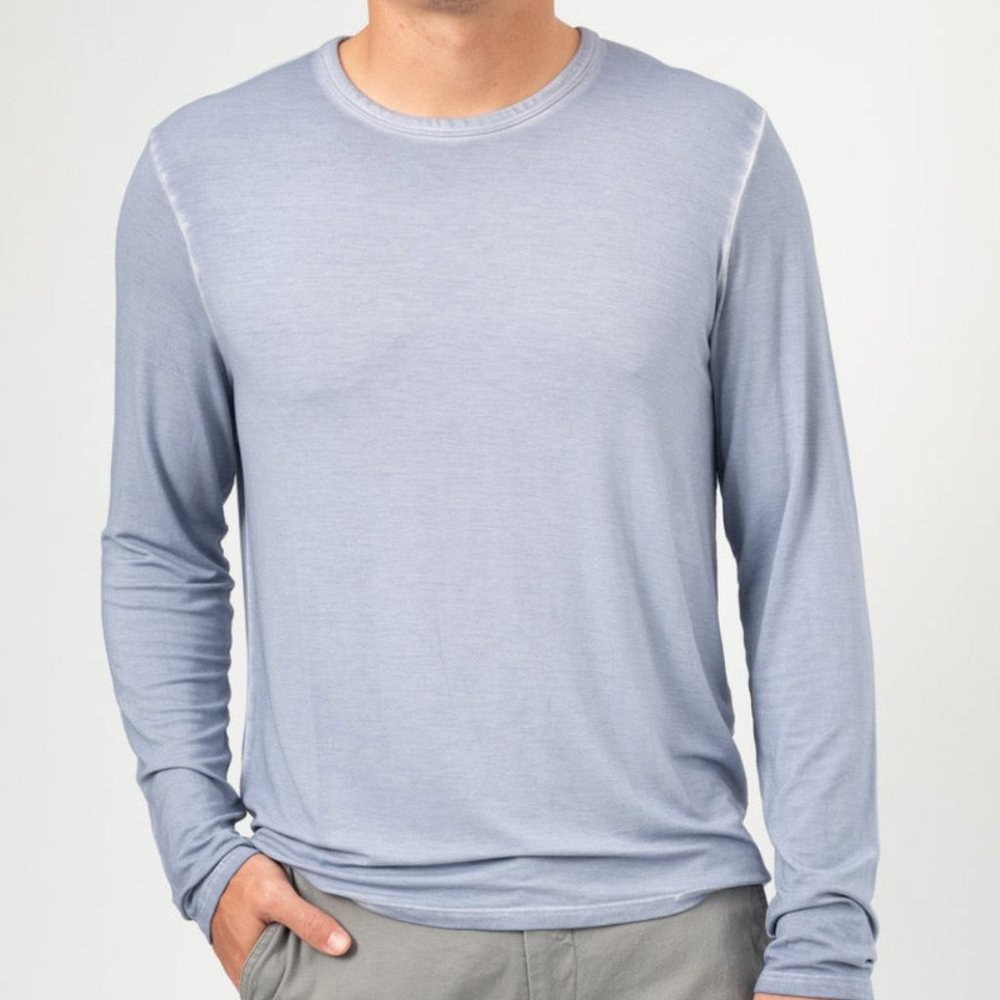 ATM Sun Bleached Shirt in Light Blue
